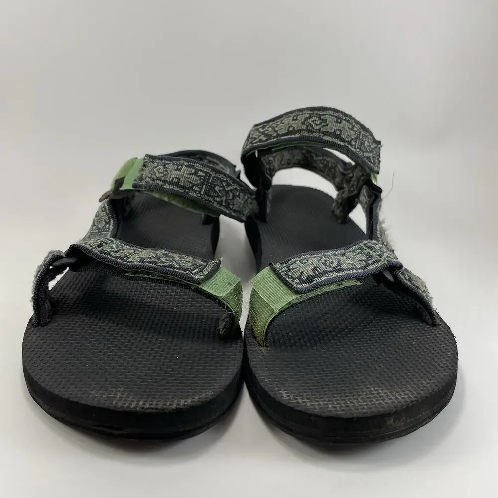 Teva Original Universal Sandals Mens Size 11 Strappy Green Trail Water Hiking